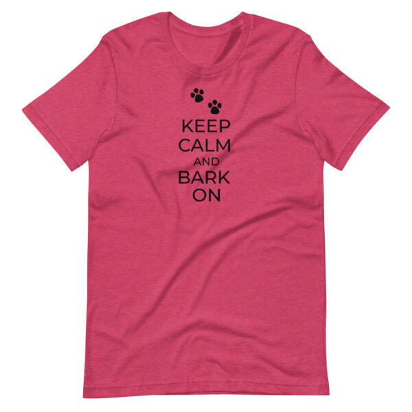 Unisex-T-Shirt “Kepp calm and bark on”